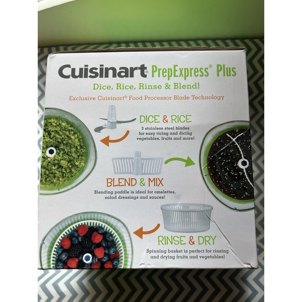 Cuisinart PrepExpress Plus Food Chopper Dicer 5 Piece Set New Open Box